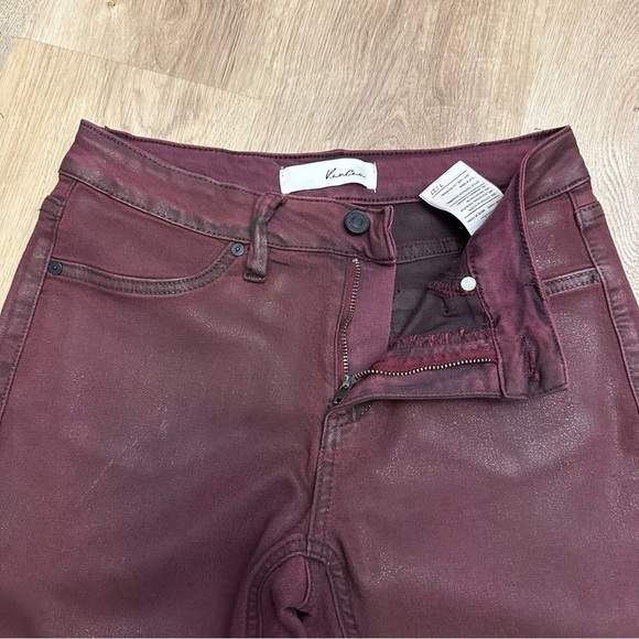 KanCan Maroon Wax Coated Skinny Jeans size 7/27 - Picture 5 of 7
